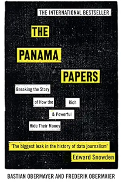 The image displays the cover of the book 'The Panama Papers'.
