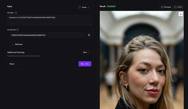 Screenshot of the Phota app interface showing various categories of AI-generated images with a search bar and tabs at the bottom.