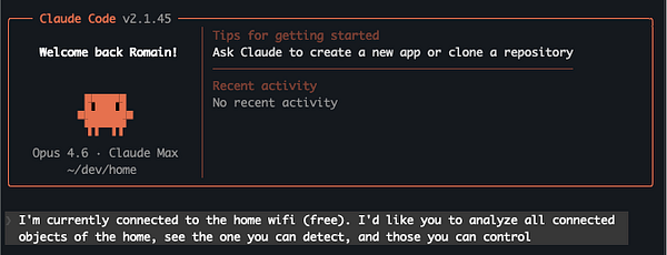 A smart home control panel displaying various controls for household devices and settings