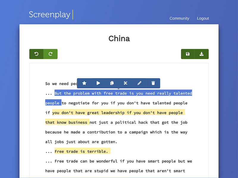 Screenplay