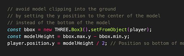 The image displays a code snippet related to 3D modeling in a programming environment.