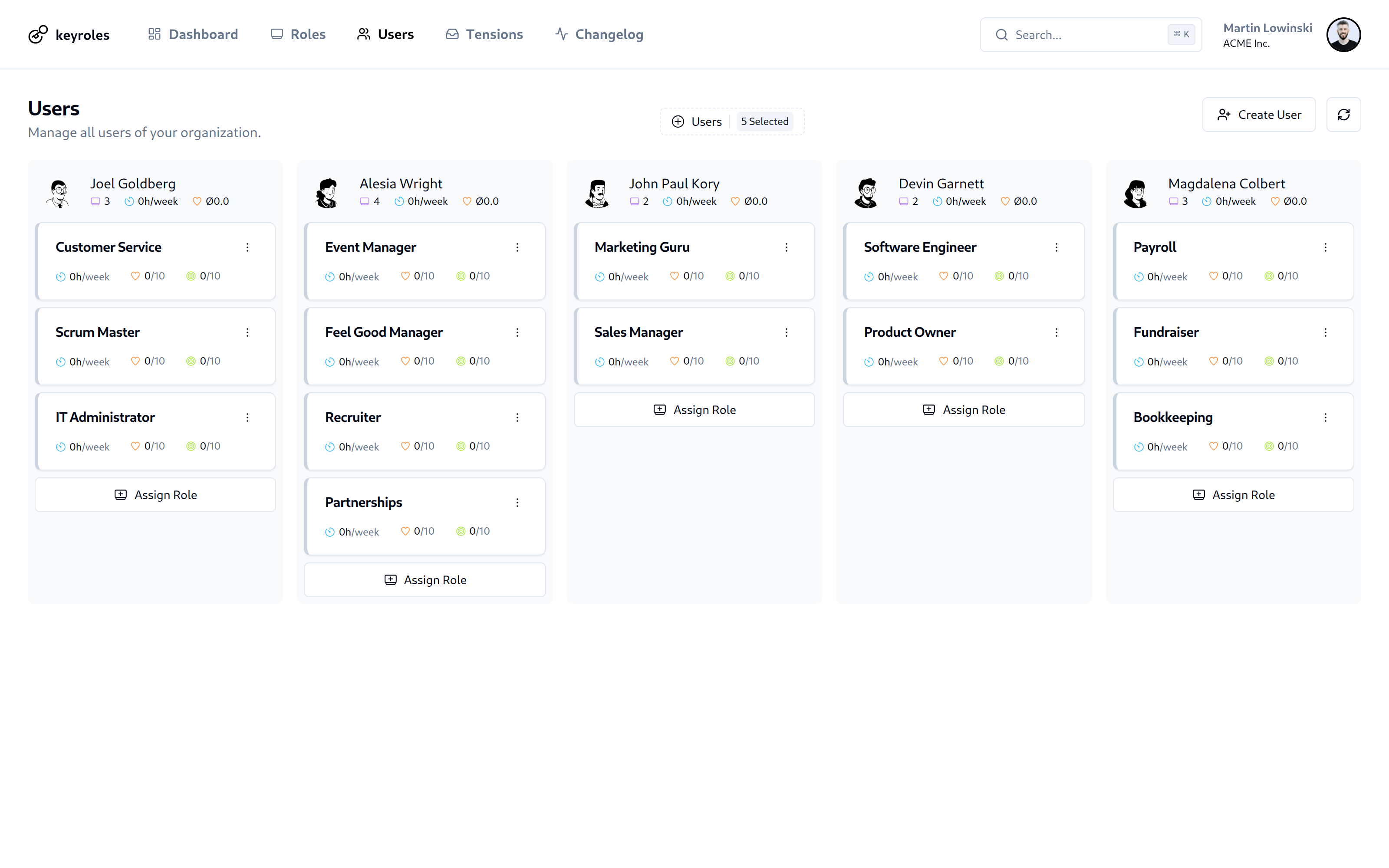keyroles: Team alignment on autopilot | BetaList