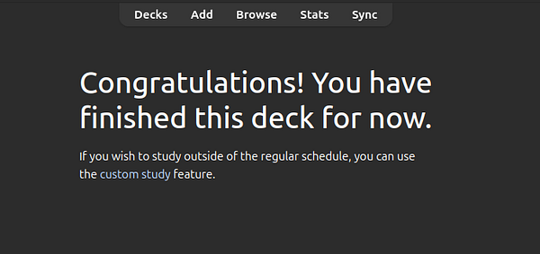 Screenshot of a digital flashcard app showing a German vocabulary deck with cards for 'Fernsehen' and 'Kinder'.