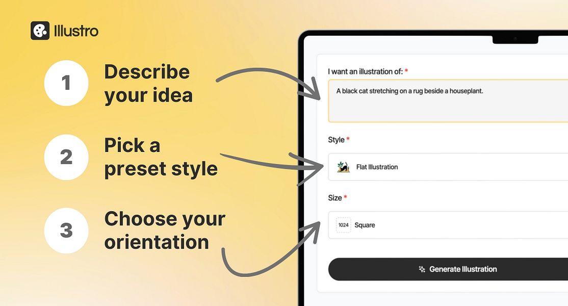 Illustro: Turn text into truly-editable illustrations | BetaList