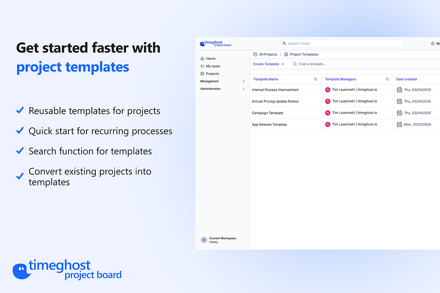 timeghost Project Board