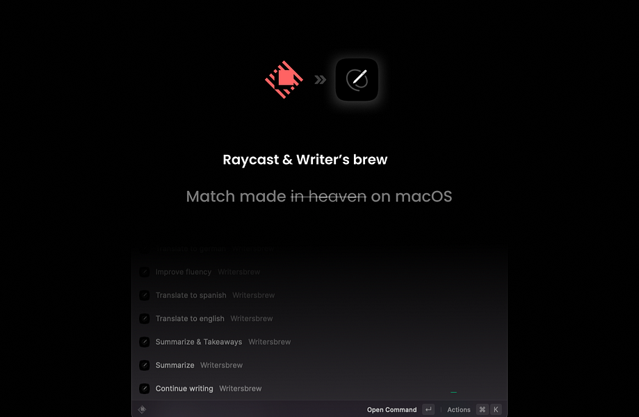 Writers brew AI for macOS
