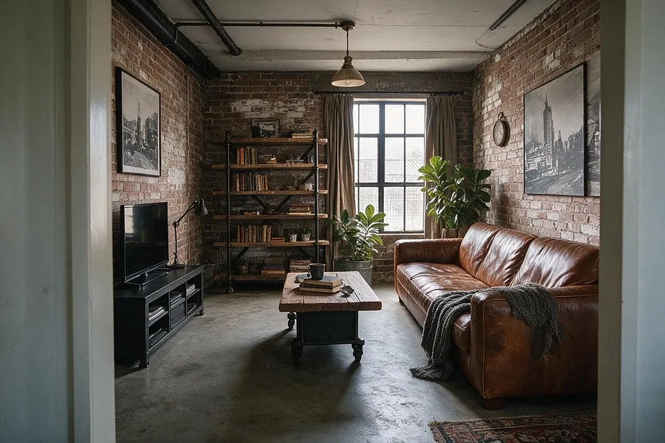 A room in the Industrial style