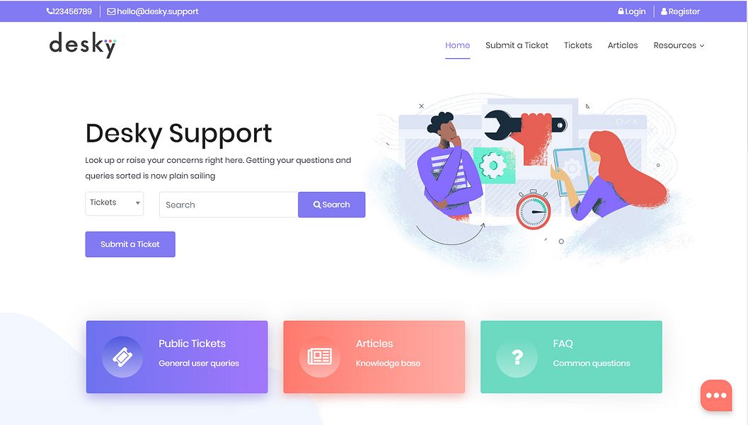 Desky Support