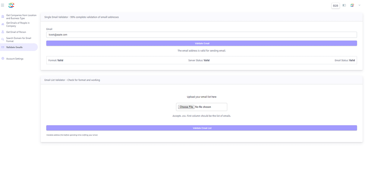 B2B Latent App