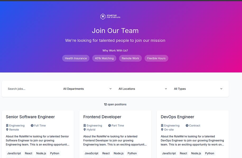 Startup For Startups