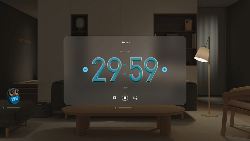 Screenshot of Bluebird Focus Timer