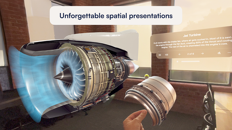 Screenshot of JigSpace: 3D Presentations