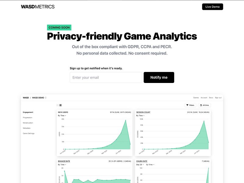 WASD Metrics