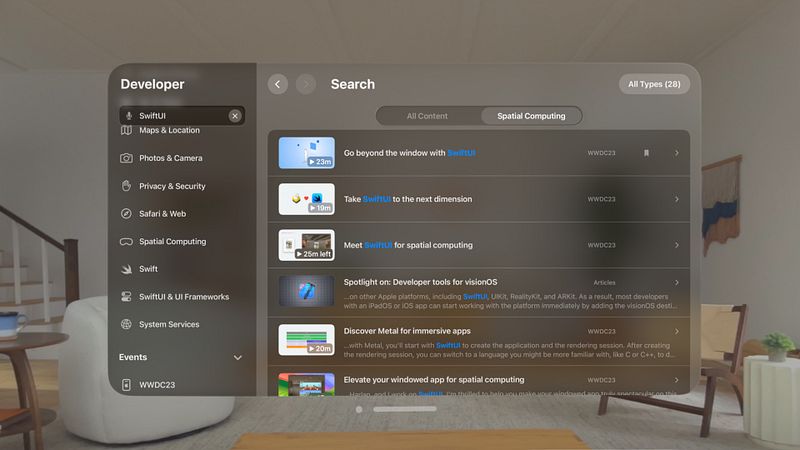 Screenshot of Apple Developer