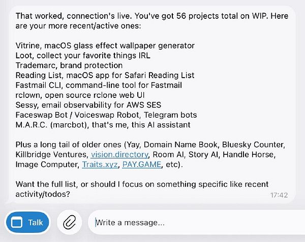 Screenshot of a terminal window displaying a GitHub CLI command to clone a repository and a failed MCP integration with an error message.