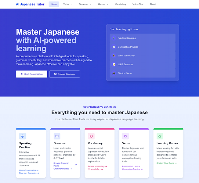 AI Japanese Tutor
