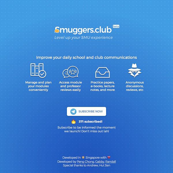 The image is a promotional landing page for smuggers.club, highlighting its features and subscription information.