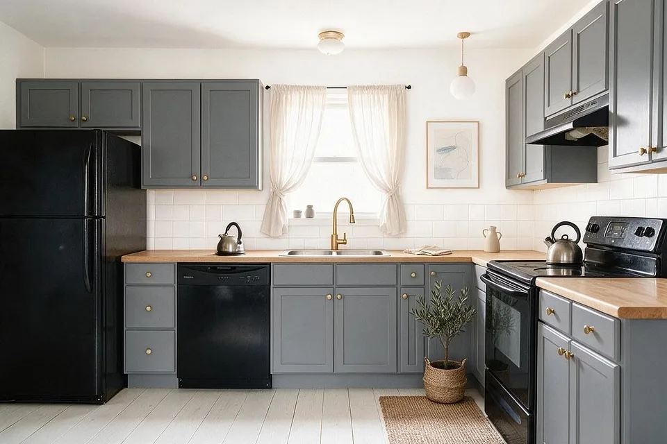A Scandinavian kitchen in the Gray Kitchen palette
