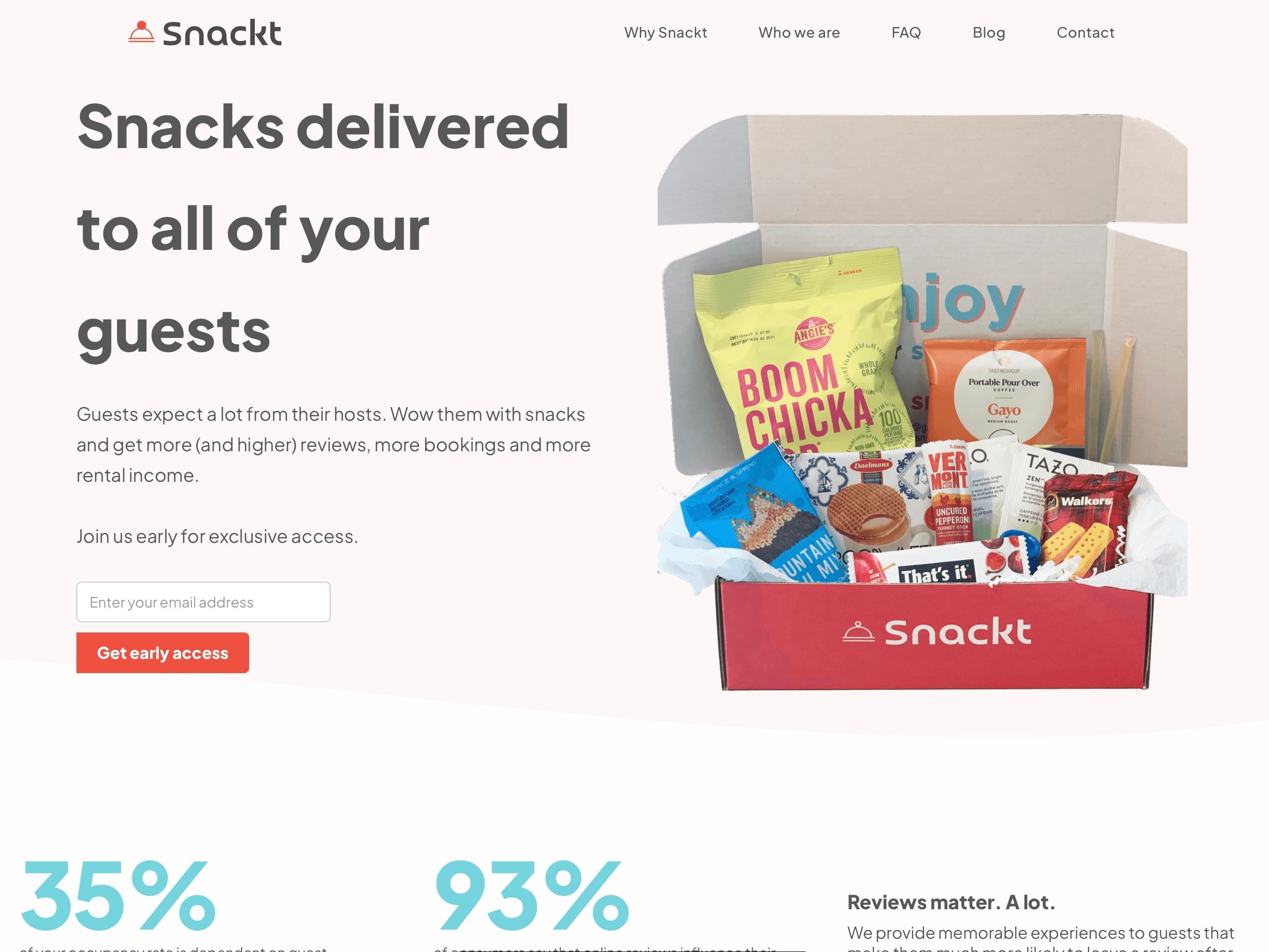 Snackt: Snack delivery directly to vacation rental guests | BetaList