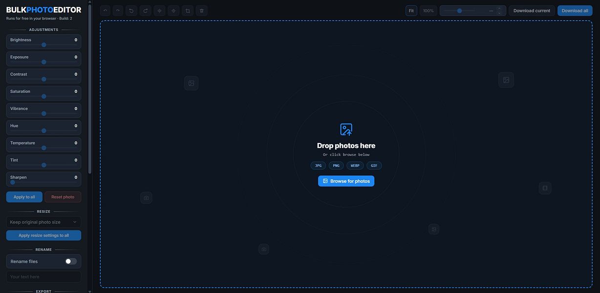 Bulk Photo Editor