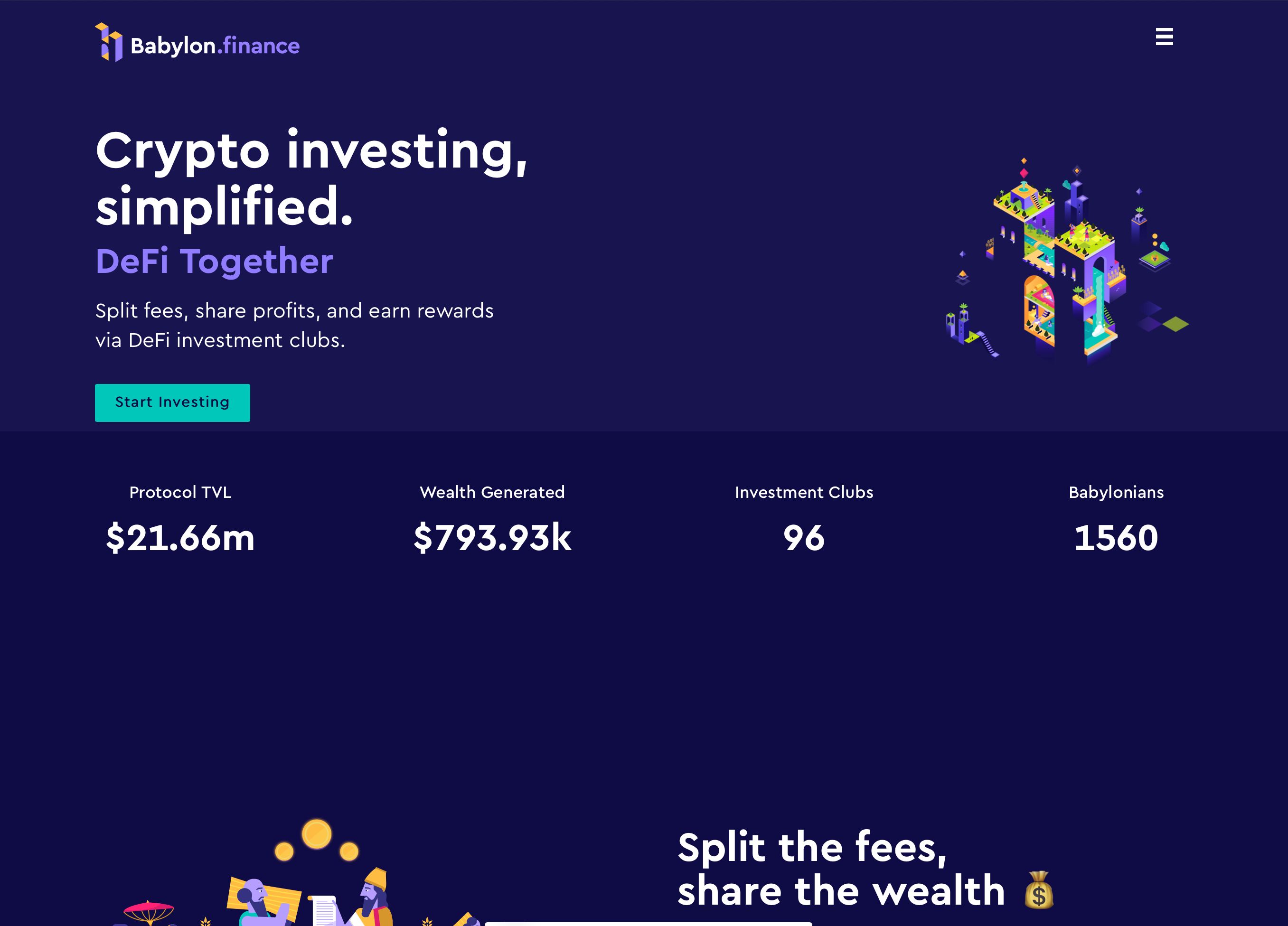 Babylon Finance Crypto Investment Clubs BetaList