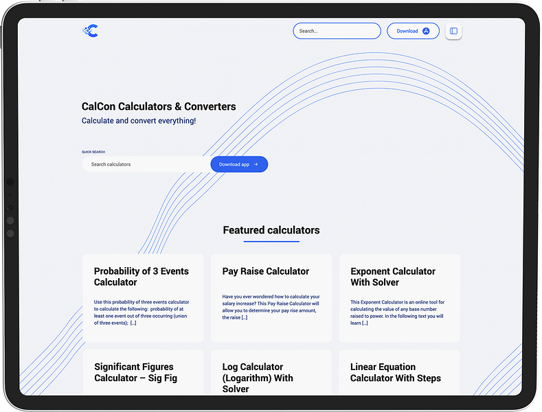 CalCon Calculator