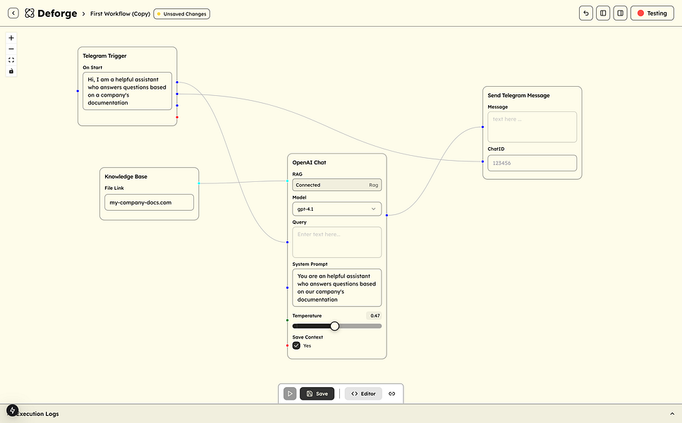 Deforge: Build AI Agents Visually, No Code Required | BetaList
