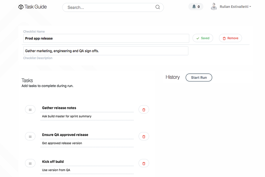 Task Guide