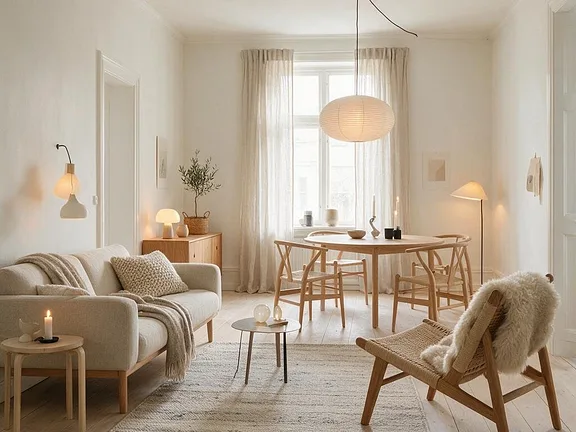A room in the Scandinavian style