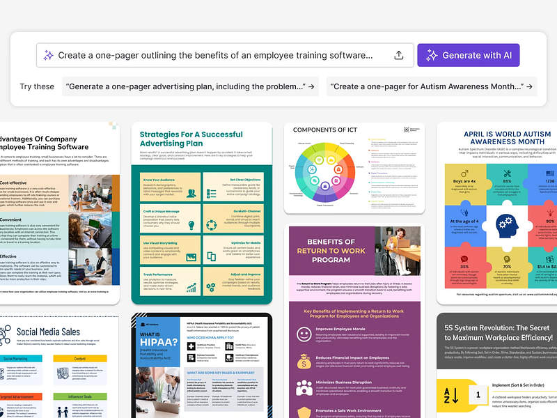AI One Pager Generator