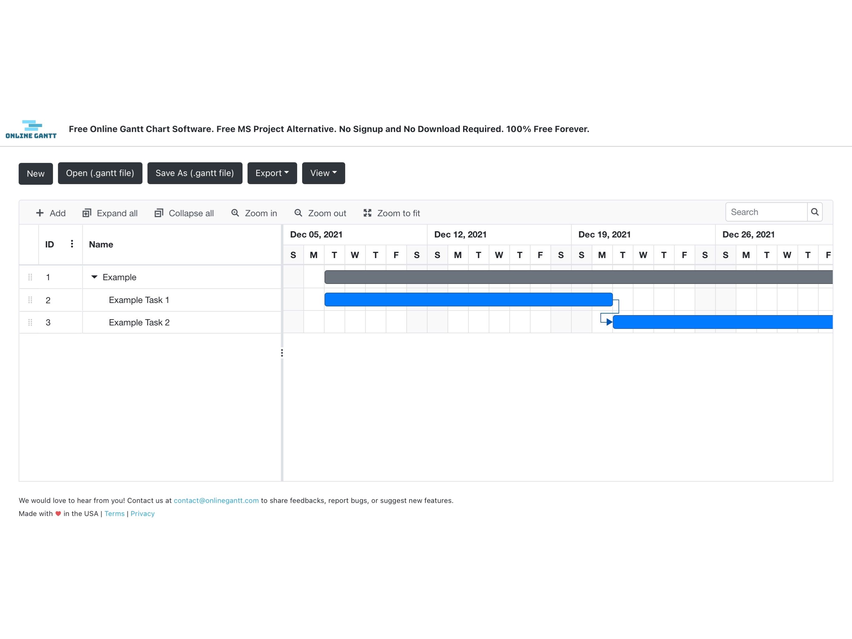 Online Gantt