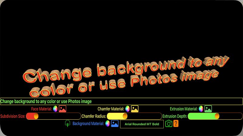 Screenshot of 3D Text Viewer