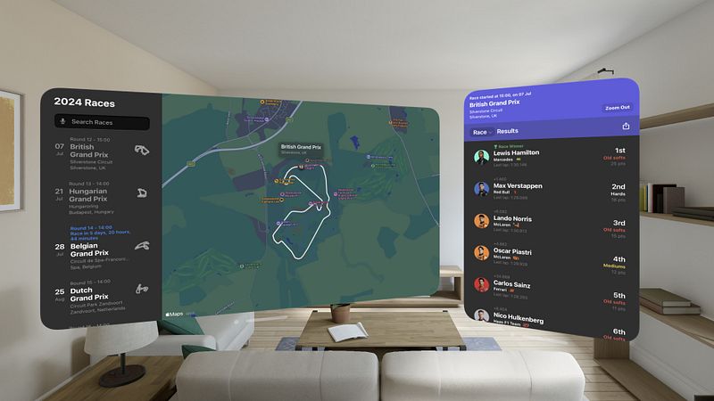 Screenshot of Race Widgets for F1