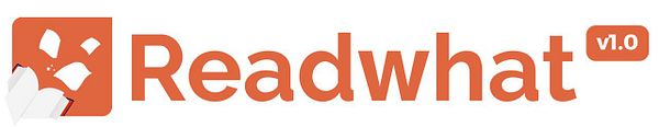The image features the finalized logo for Readwhat.