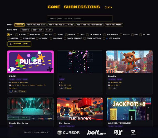 Website screenshot displaying multiple sponsor banner advertisements under the main content area.