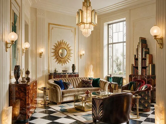 A room in the Art Deco style