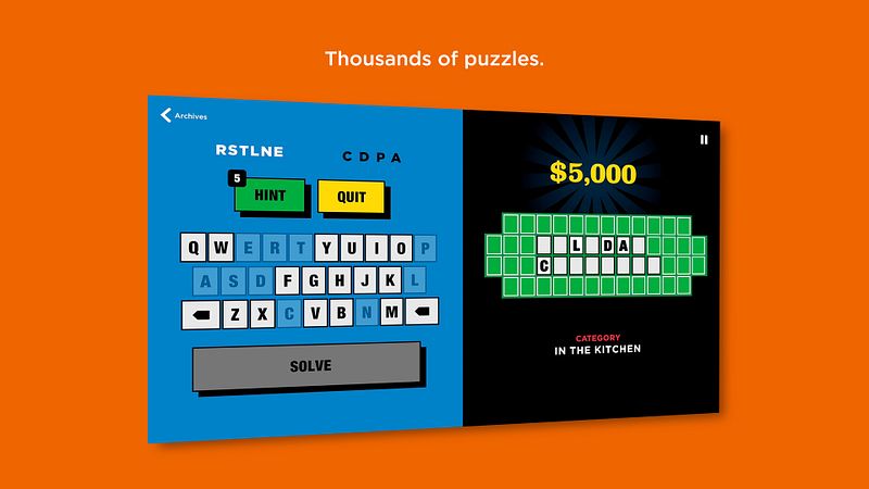 Screenshot of Wheel of Fortune Daily