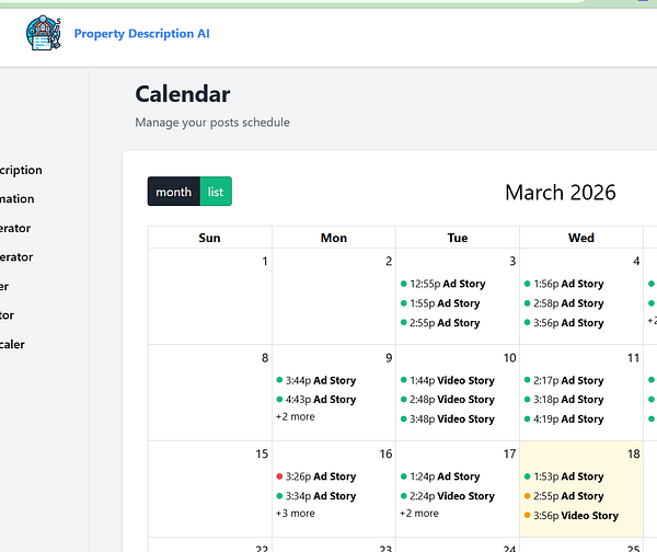 Collage of nine Mediterranean-style villa photos is displayed in a grid format suitable for Instagram posts.