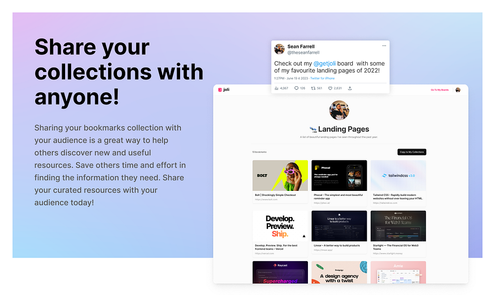 Joli Bookmark Manager