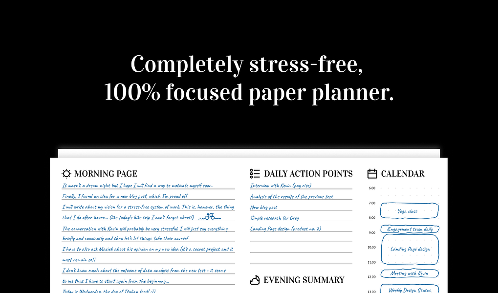 Stress-free Planner