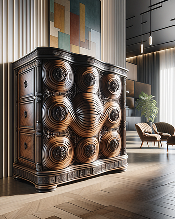 Block Front in interior design
