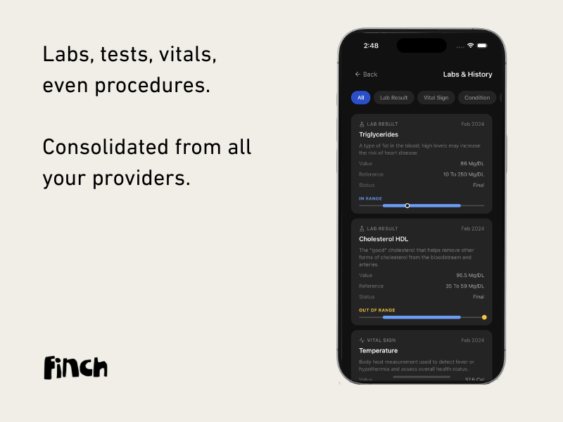 Finch health intelligence