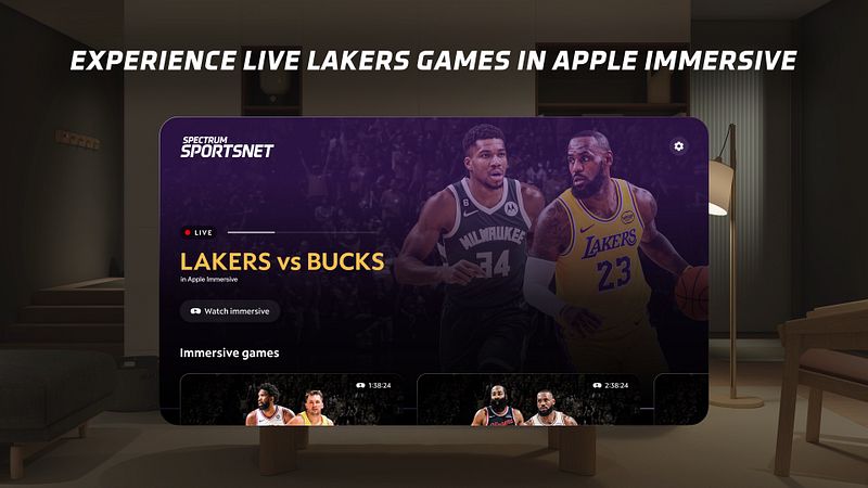 Screenshot of Spectrum SportsNet: Live Games