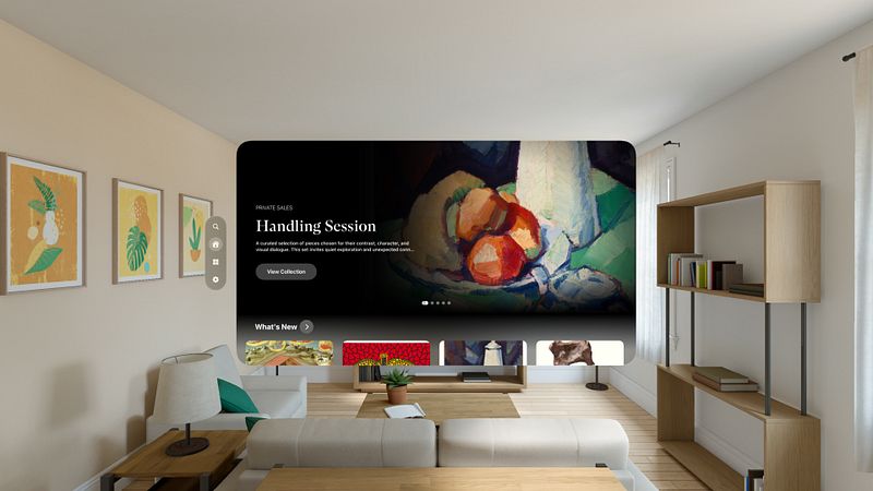 Screenshot of Christie's Select