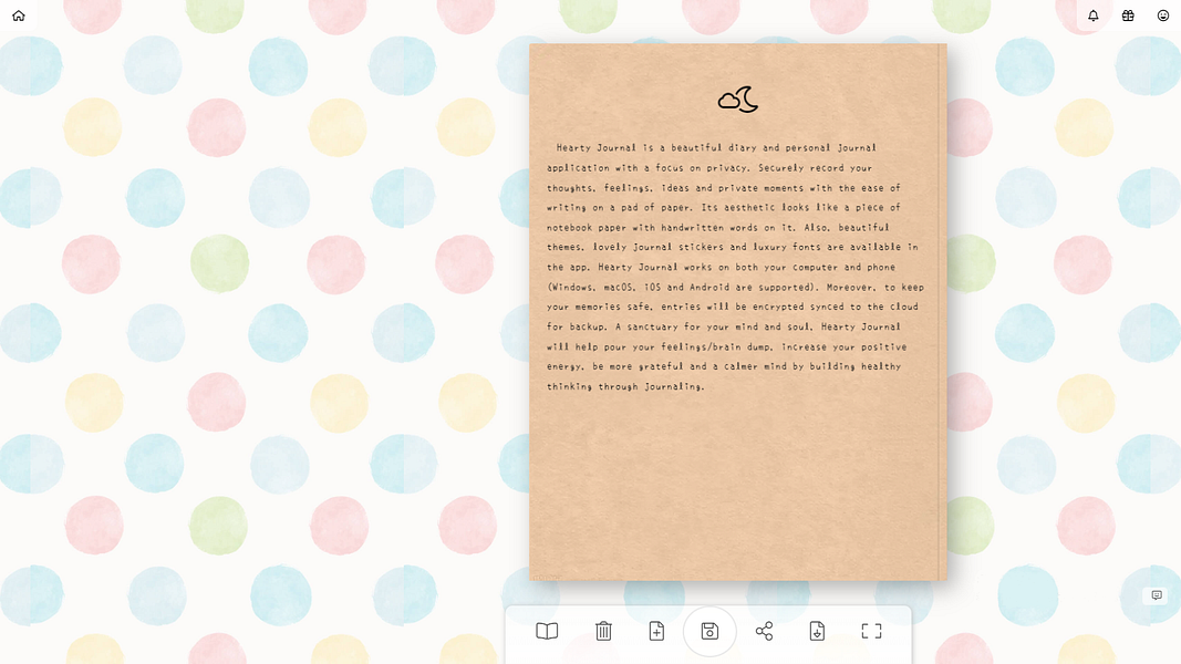Hearty Journal - Diary, Notes: Beautiful, private and | BetaList