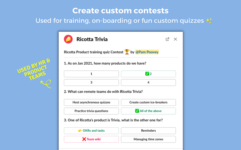 Ricotta Trivia