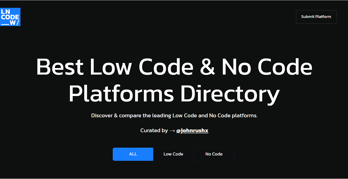 Low Code & No Code Platforms