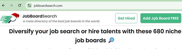 Screenshot of an online job listing website showing various job postings.