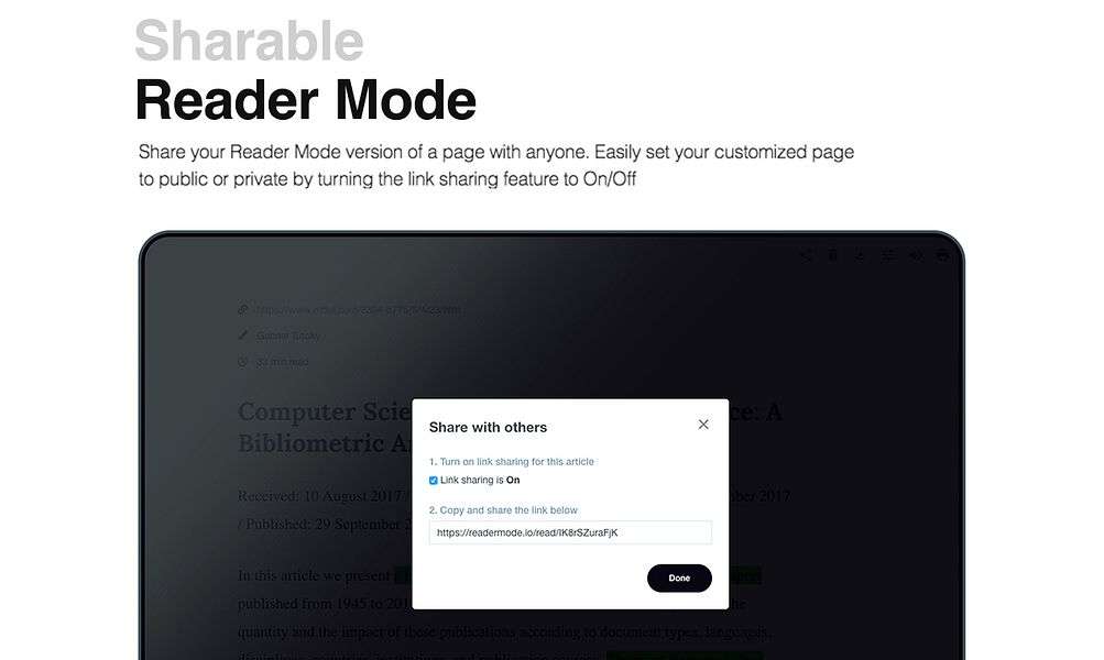Reader Mode Premium