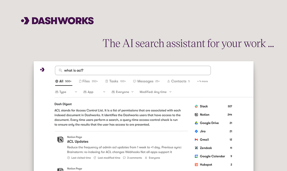 Dashworks for Slack
